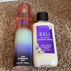 Bali body spray and lotion